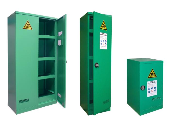 armoire phytosanitaire : haute 1 ou 2 portes et basse 1 porte